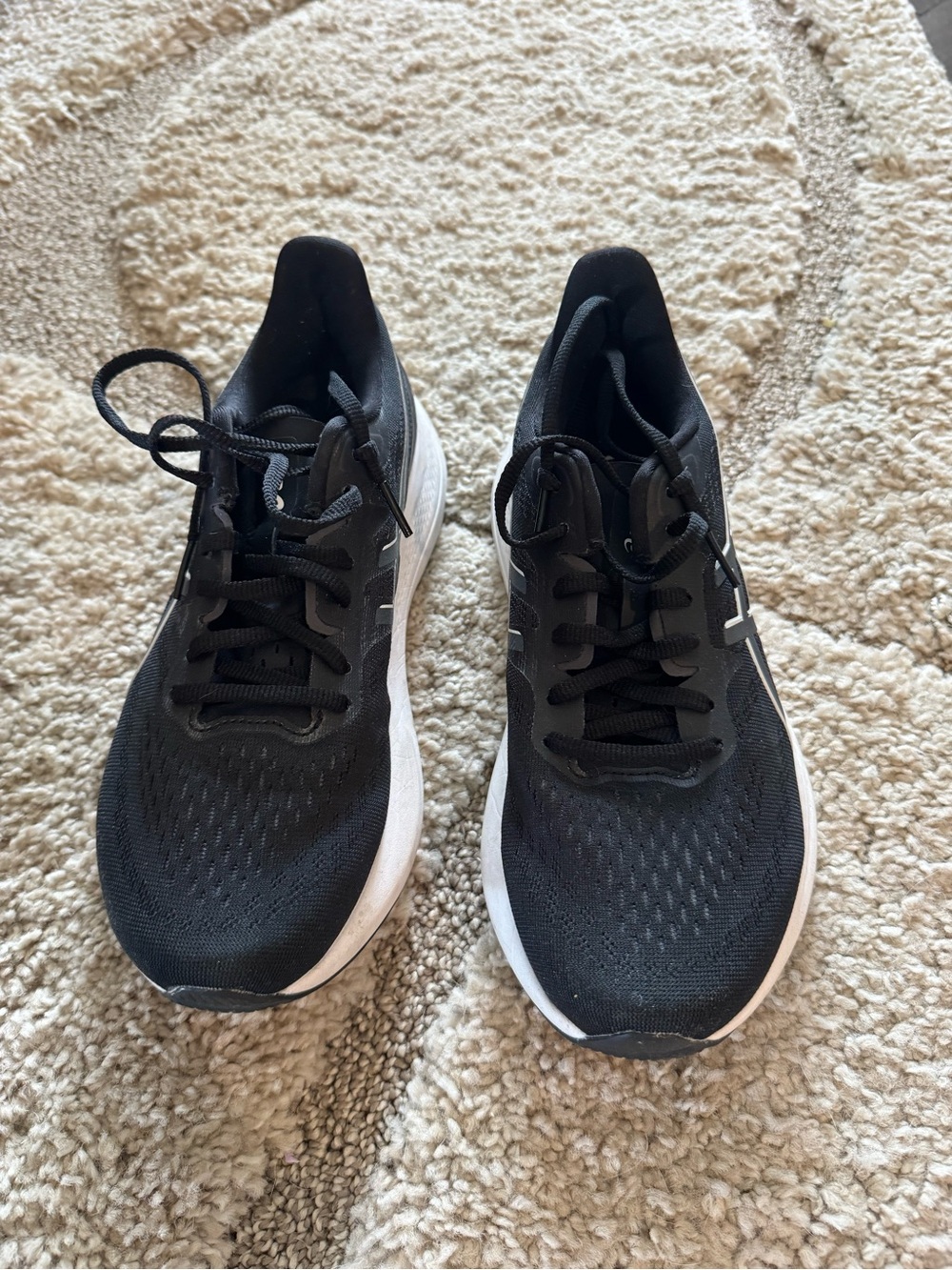 Asics GR-2000 12 Black and White Womens Athletic Running Shoes
